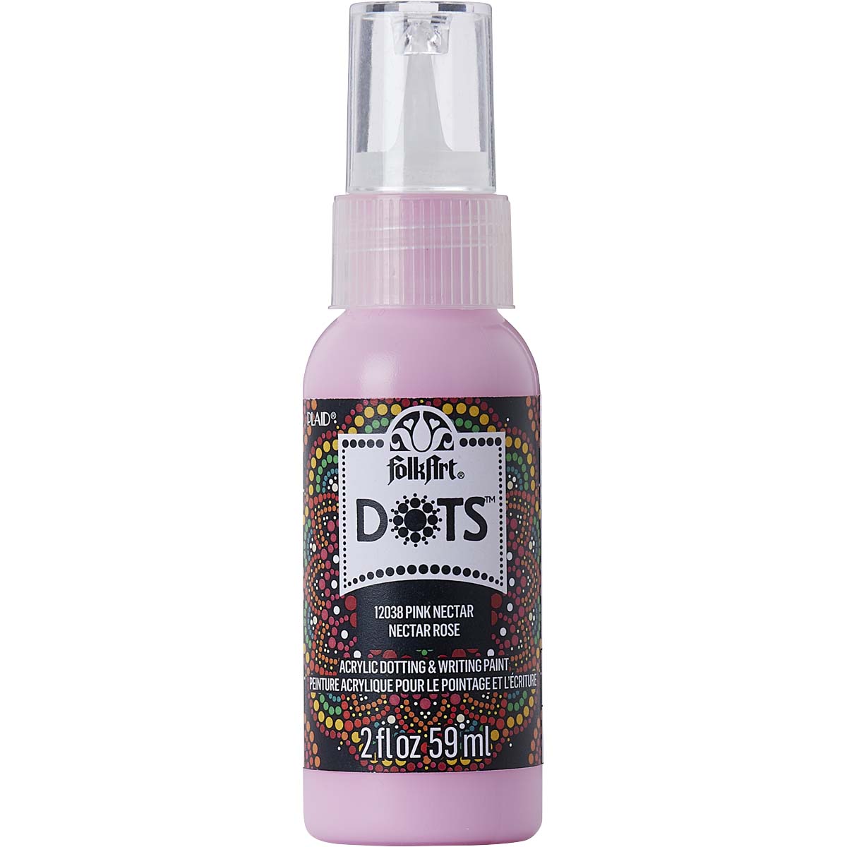 FolkArt® Dots™ Acrylic Paint - Pink Nectar, 2 oz. - 12038