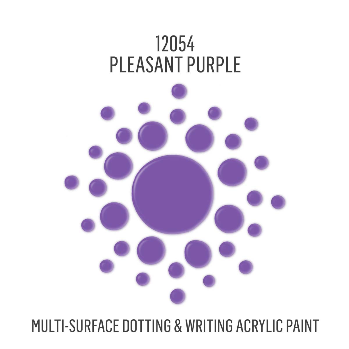 FolkArt® Dots™ Acrylic Paint - Pleasant Purple, 2 oz. - 12054