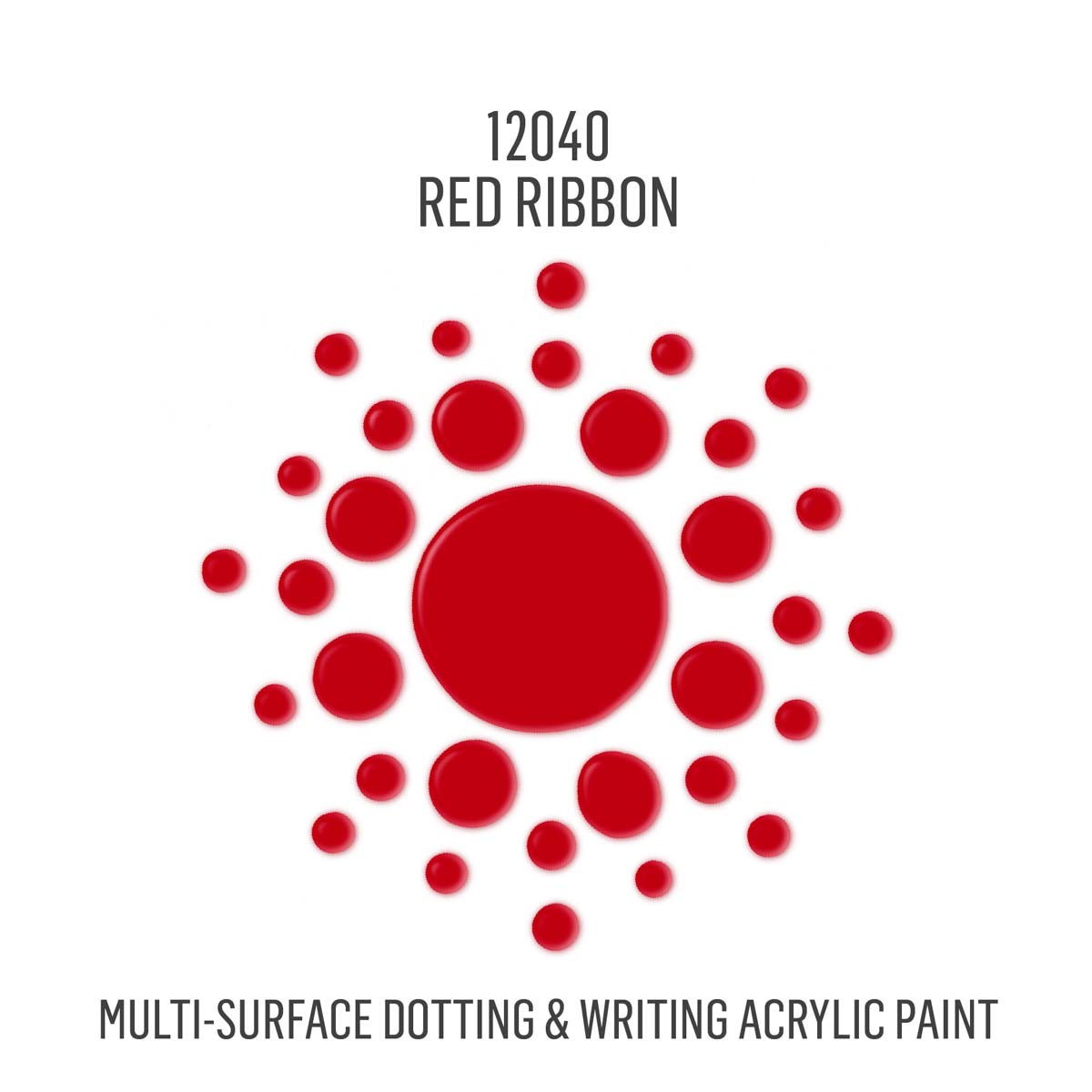 FolkArt® Dots™ Acrylic Paint - Red Ribbon, 2 oz. - 12040