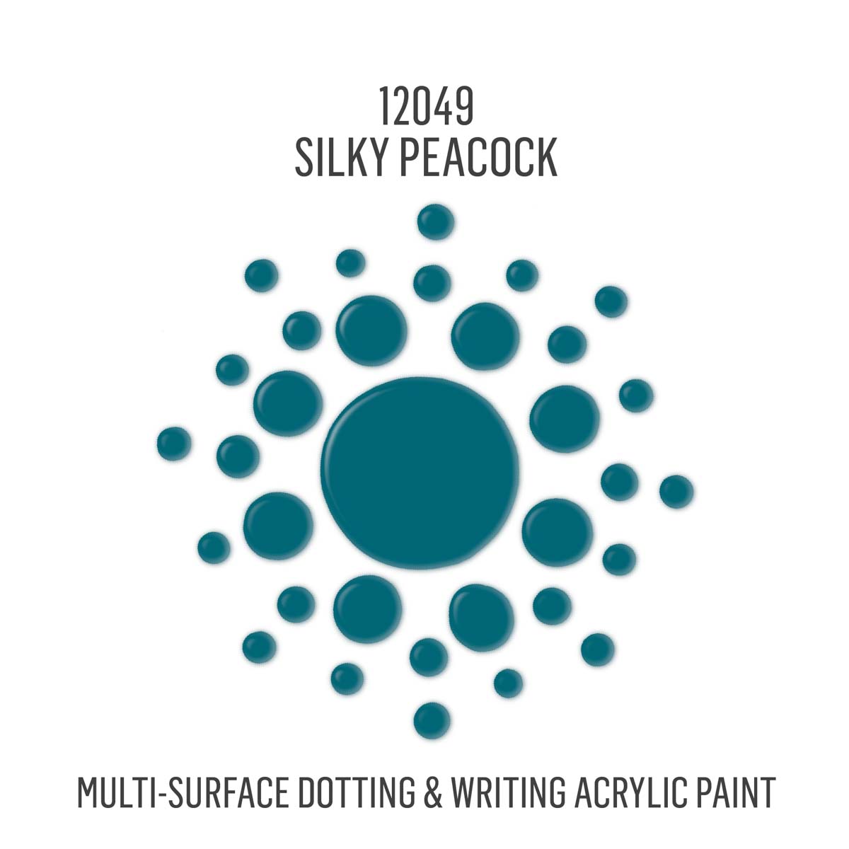 FolkArt® Dots™ Acrylic Paint - Silky Peacock, 2 oz. - 12049