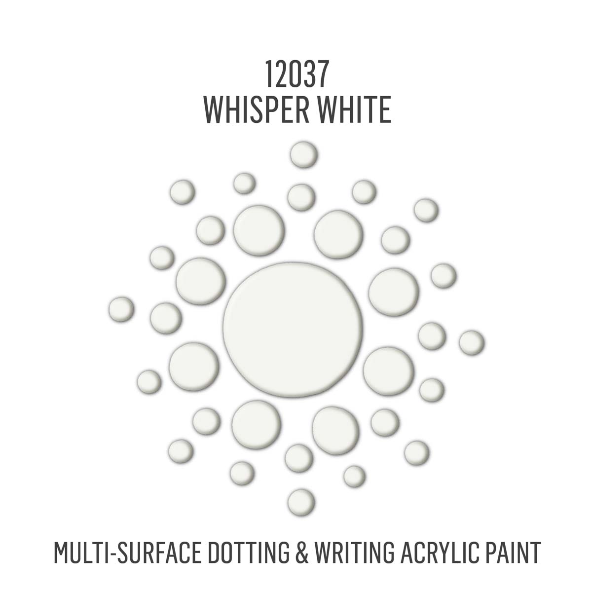 FolkArt® Dots™ Acrylic Paint - Whisper White, 2 oz. - 12037
