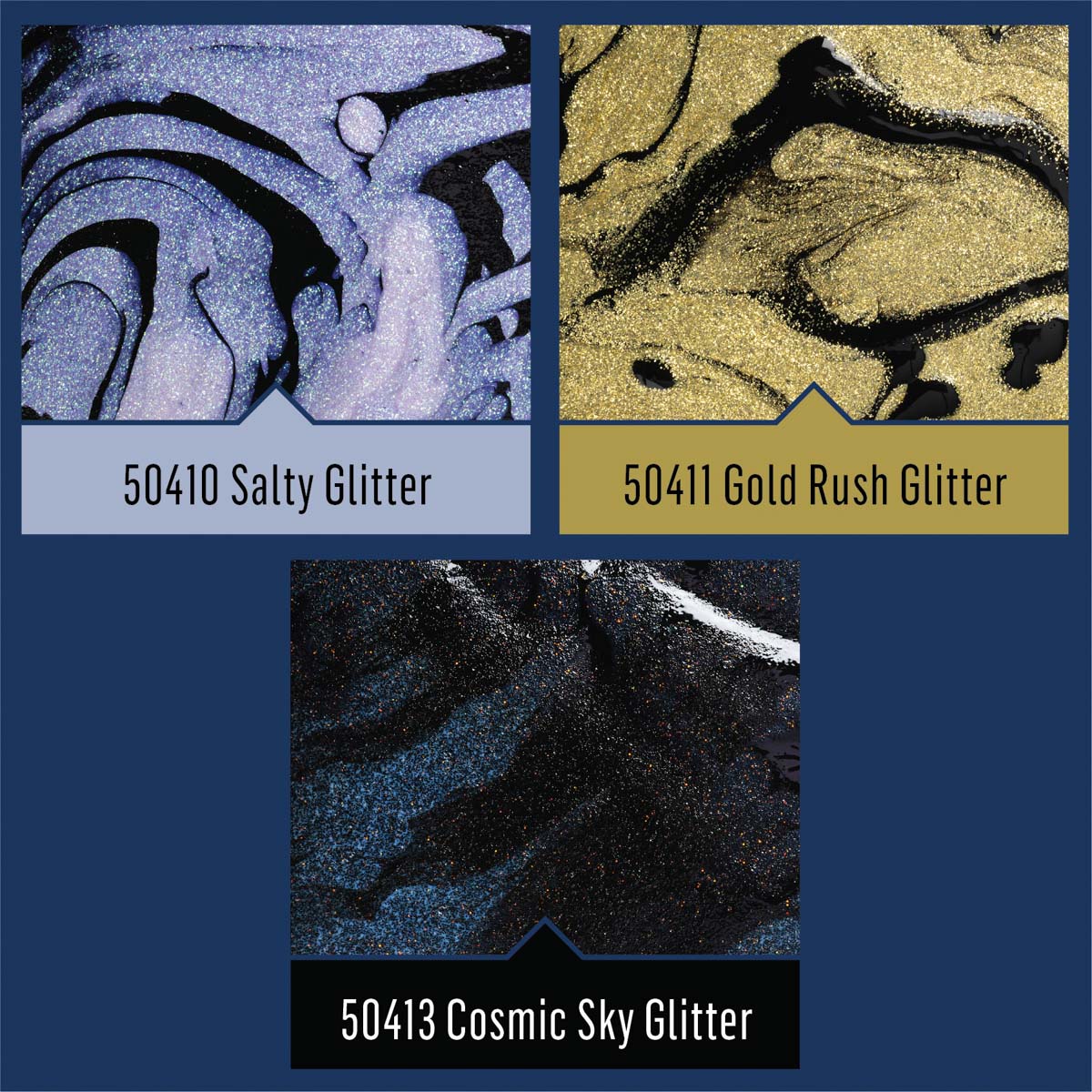 FolkArt ® Drizzle™ Pouring Acrylics - Gold Rush Glitter , 9 oz. - 50411