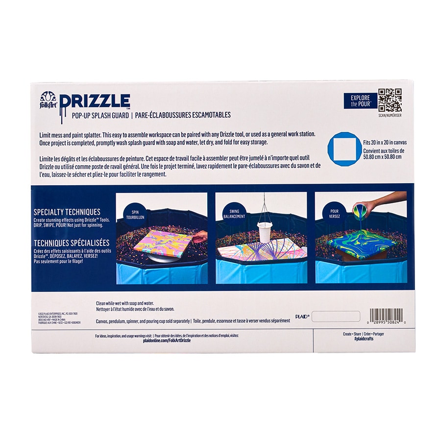 FolkArt ® Drizzle™ Tools - Splash Guard - 50824