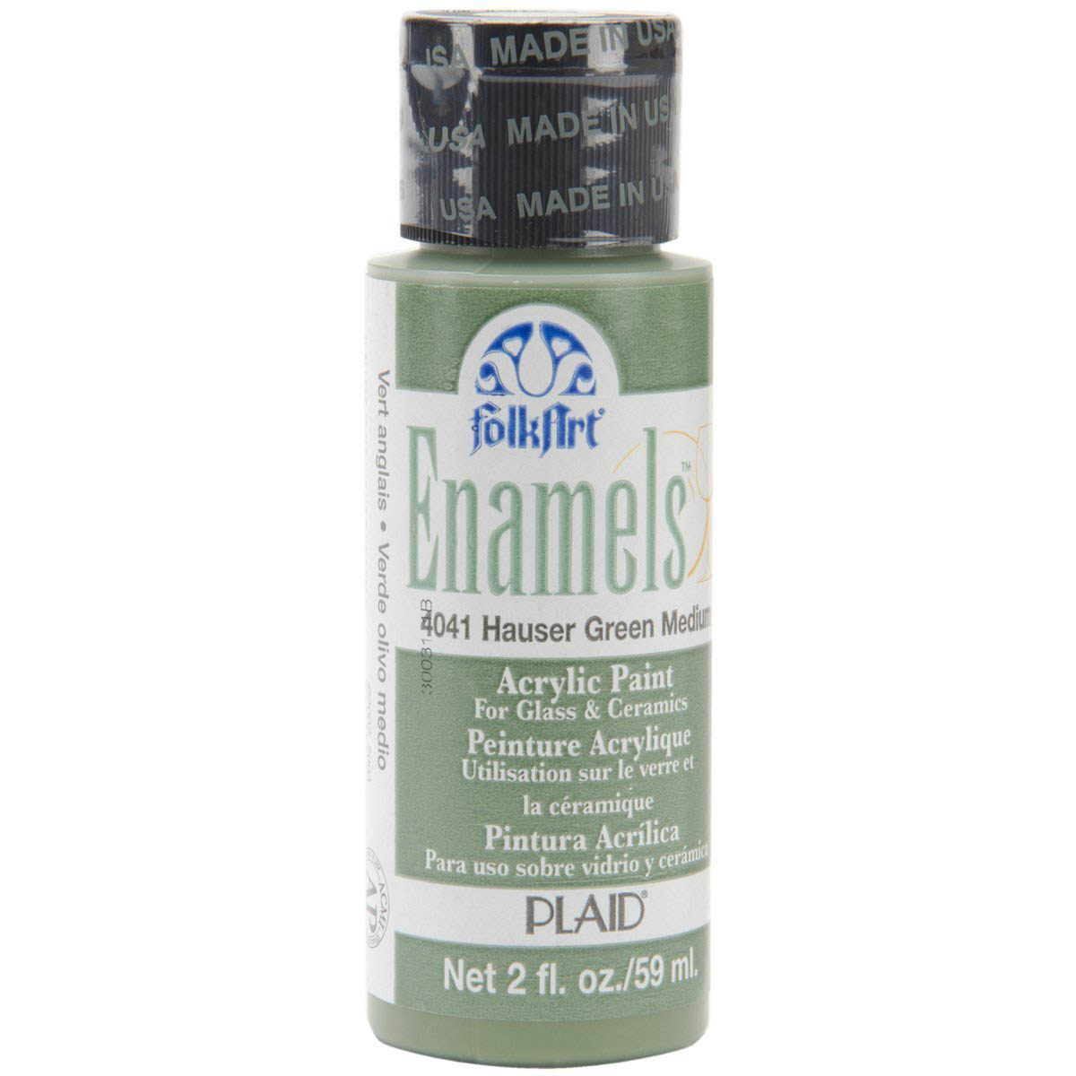 FolkArt ® Enamels™ - Hauser Green Medium, 2 oz. - 4041