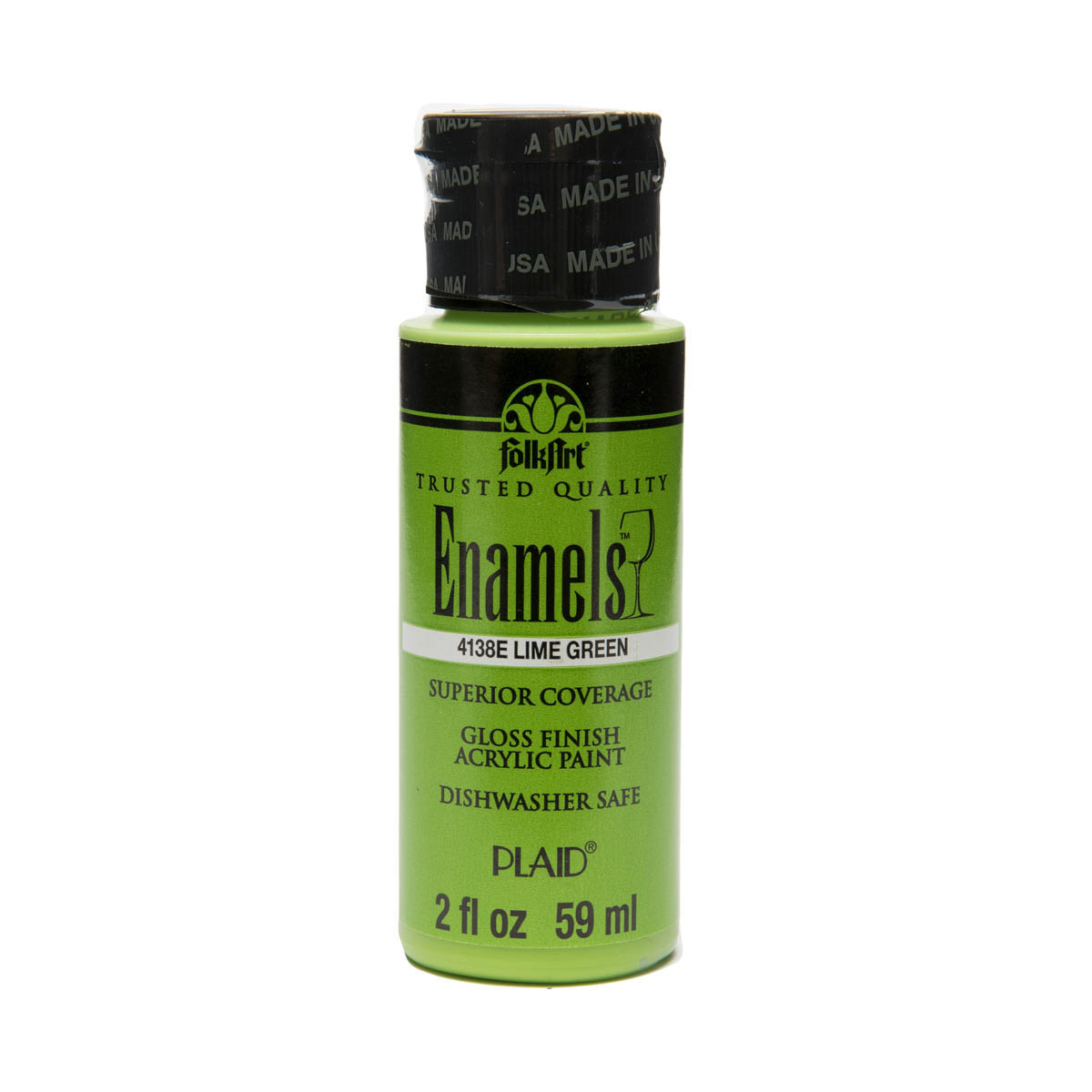 FolkArt ® Enamels™ - Lime Green, 2 oz. - 4138