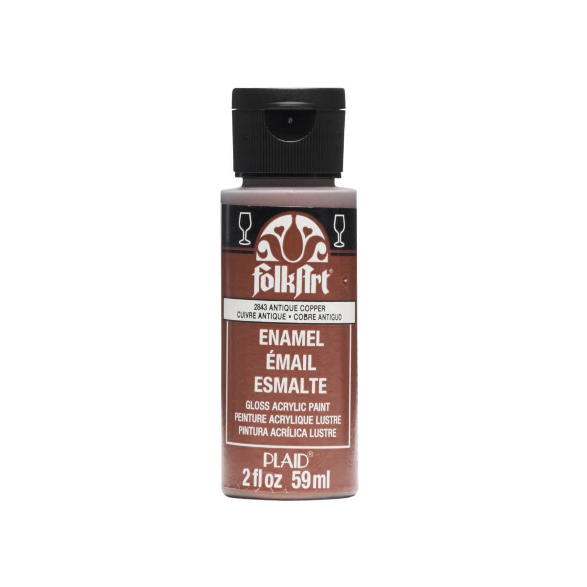 FolkArt ® Enamels™ - Metallic Antique Copper, 2 oz. - 2843