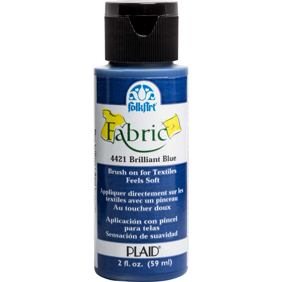 FolkArt ® Fabric™ Paint - Brush On - Brilliant Blue - 4421
