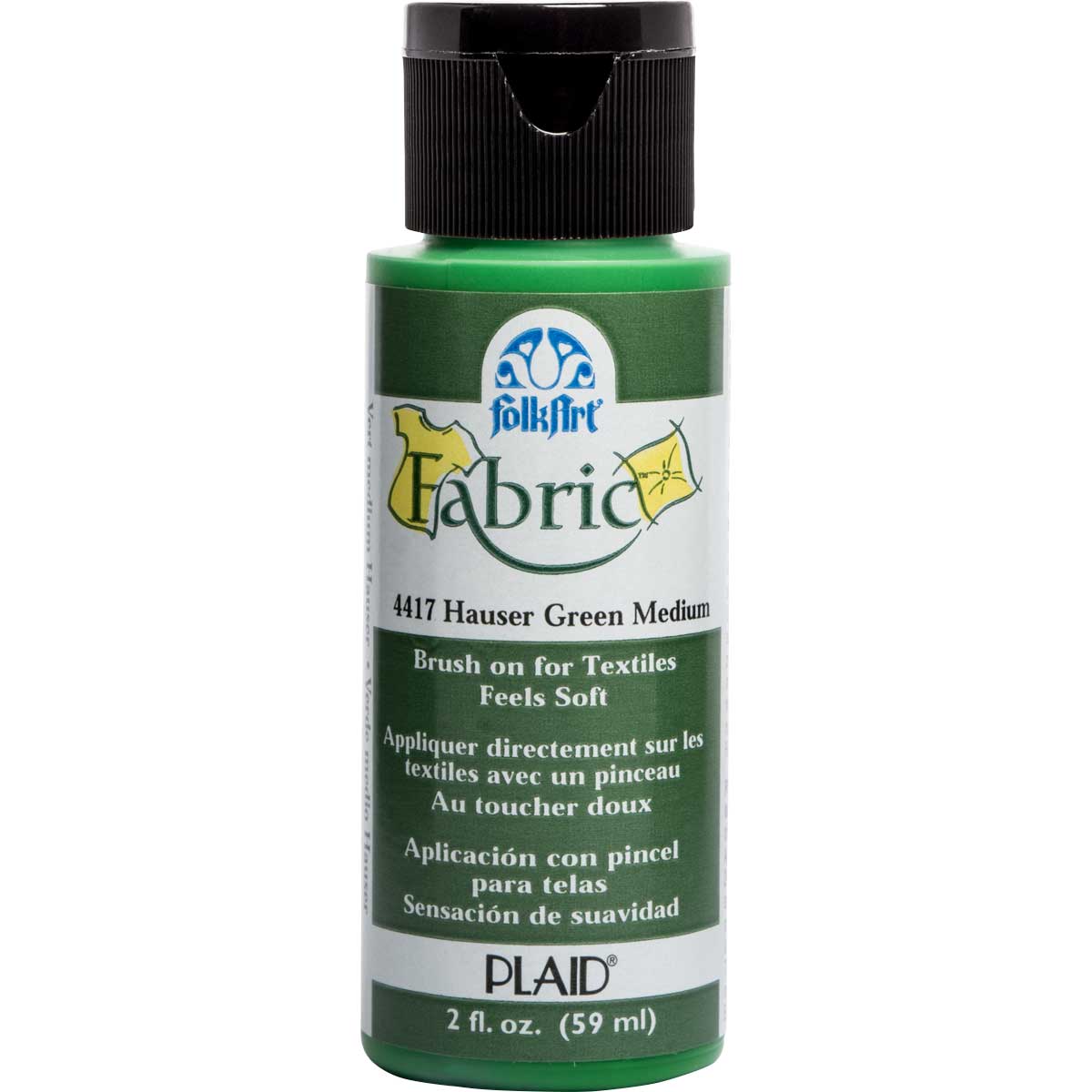 FolkArt ® Fabric™ Paint - Brush On - Hauser Green Medium - 4417