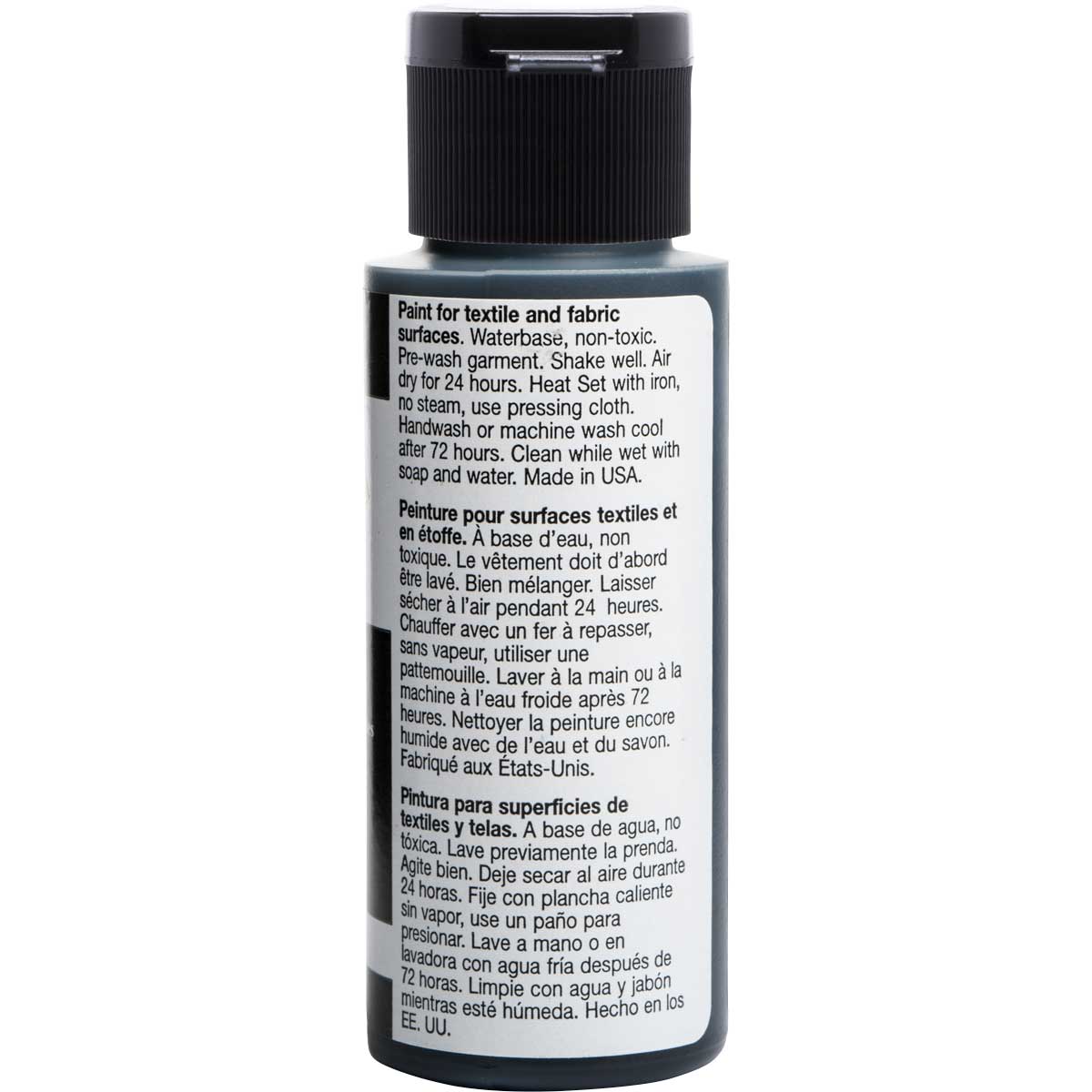 FolkArt ® Fabric™ Paint - Brush On - Licorice - 4426