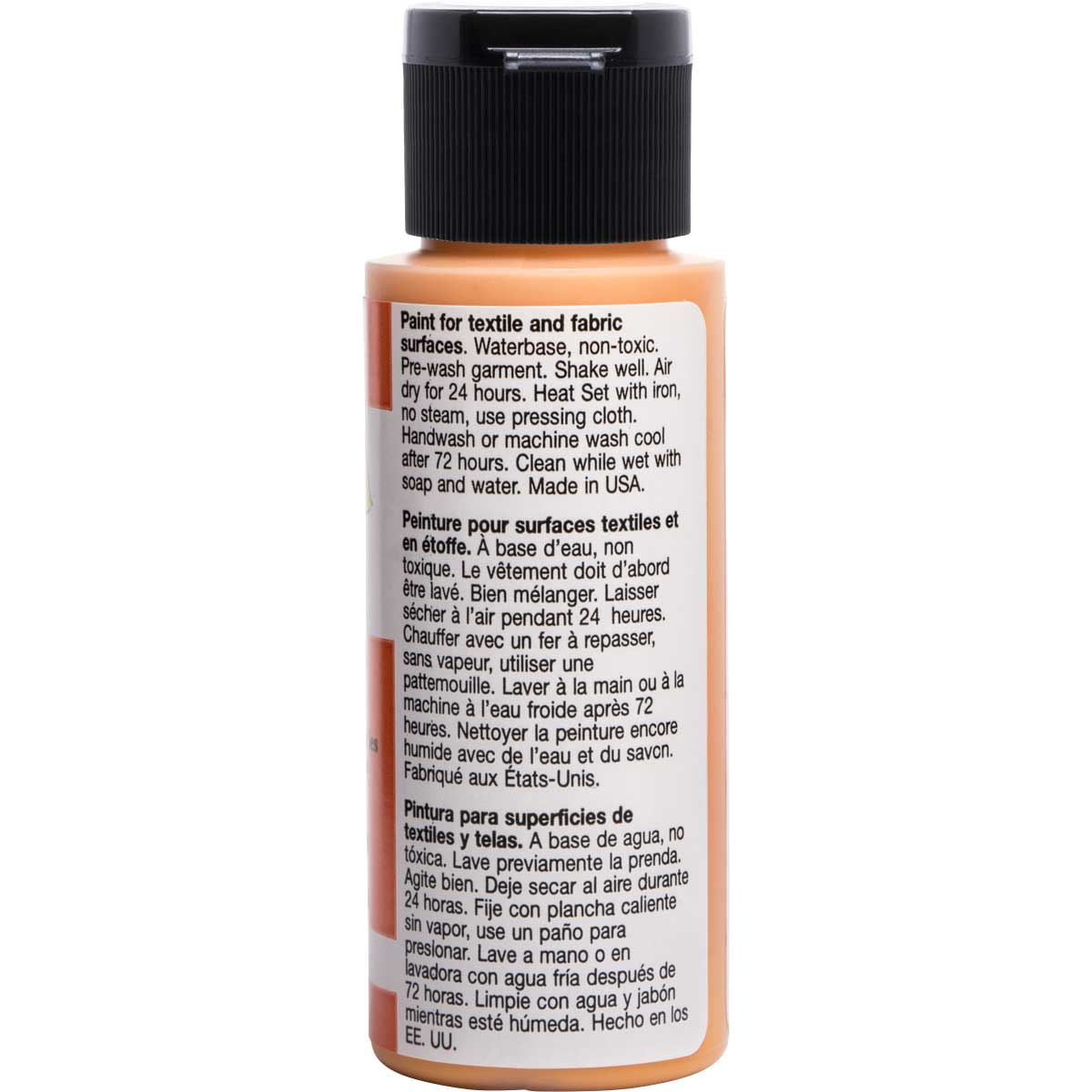 FolkArt ® Fabric™ Paint - Brush On - Pure Orange - 4408