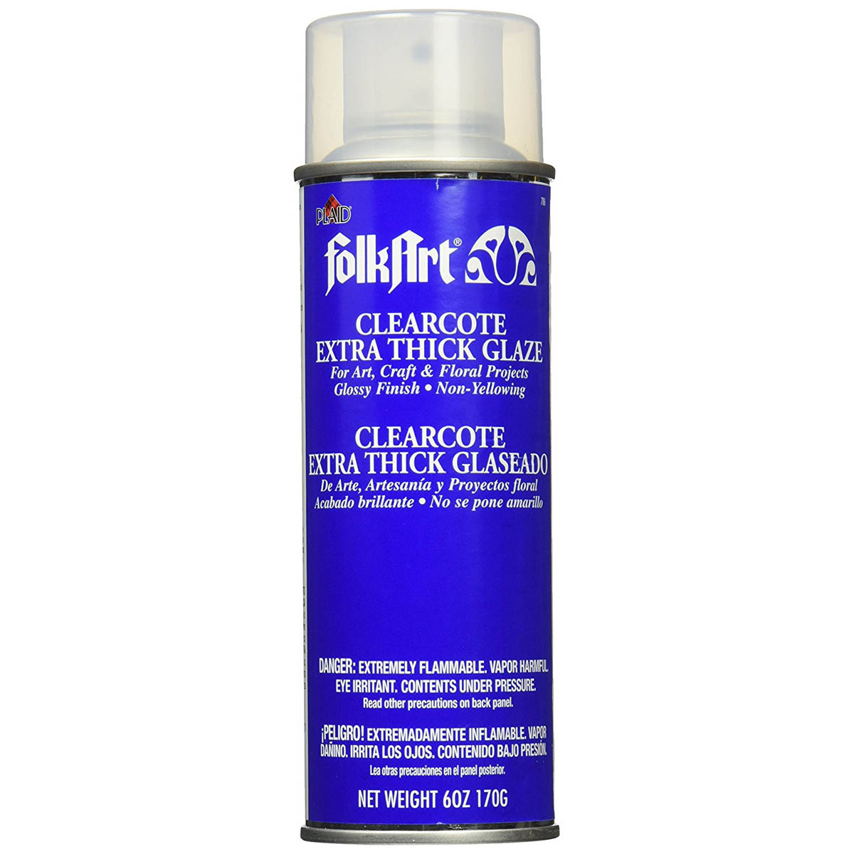 FolkArt ® Finishes - Clearcote™ Aerosol Glaze - Extra Thick Gloss, 6 oz. - 786