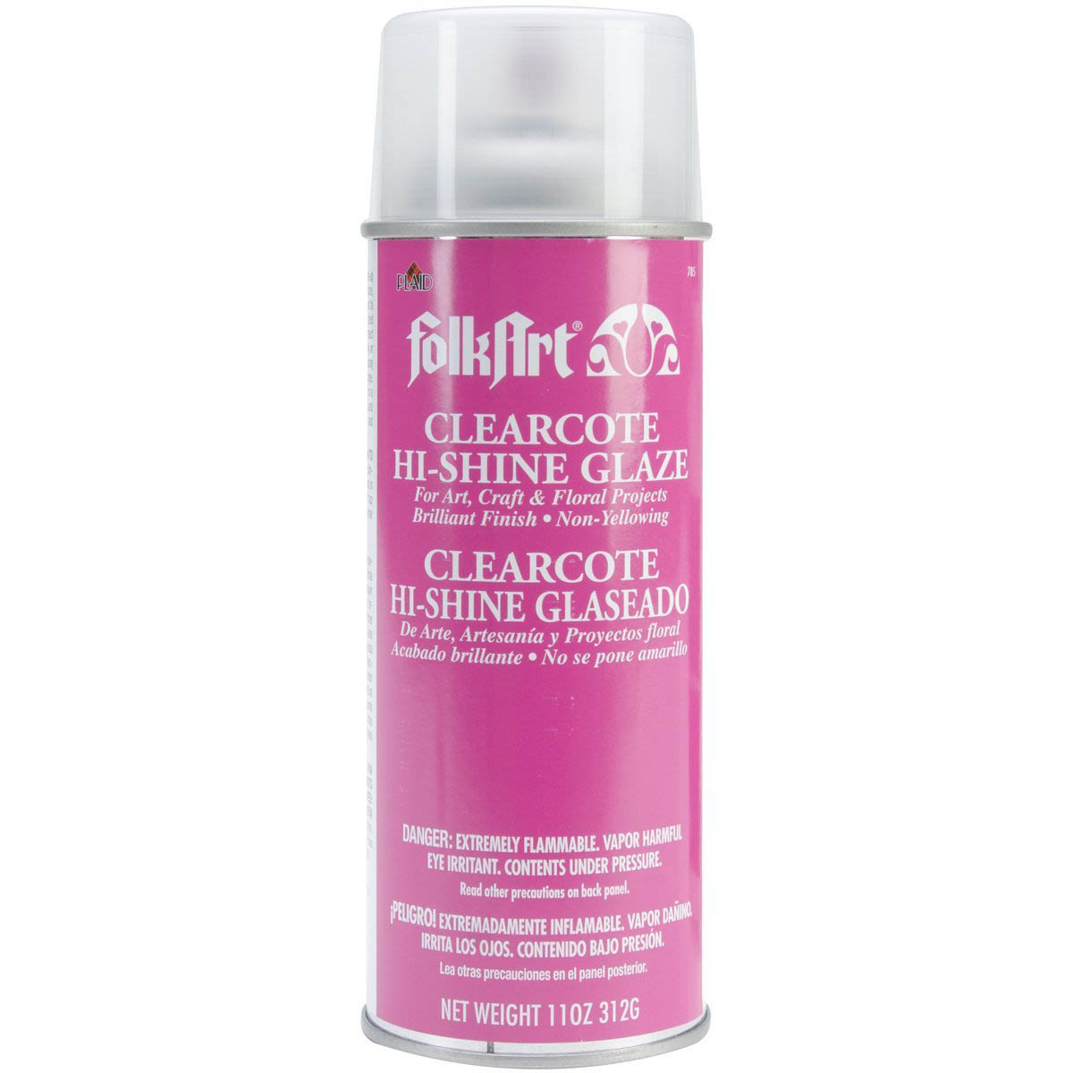 FolkArt ® Finishes - Clearcote™ Aerosol Glaze - Hi-Shine Deep Gloss, 11 oz. - 785