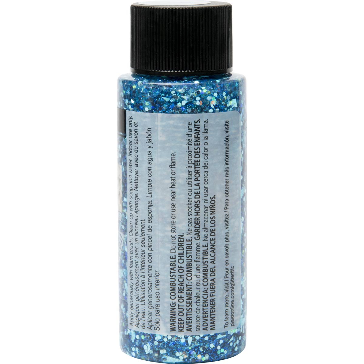 FolkArt ® Glitterific™ Acrylic Paint - Aqua, 2 oz. - 5881