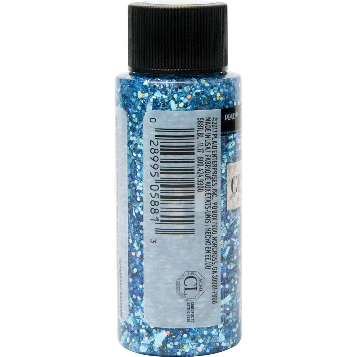 FolkArt ® Glitterific™ Acrylic Paint - Aqua, 2 oz. - 5881