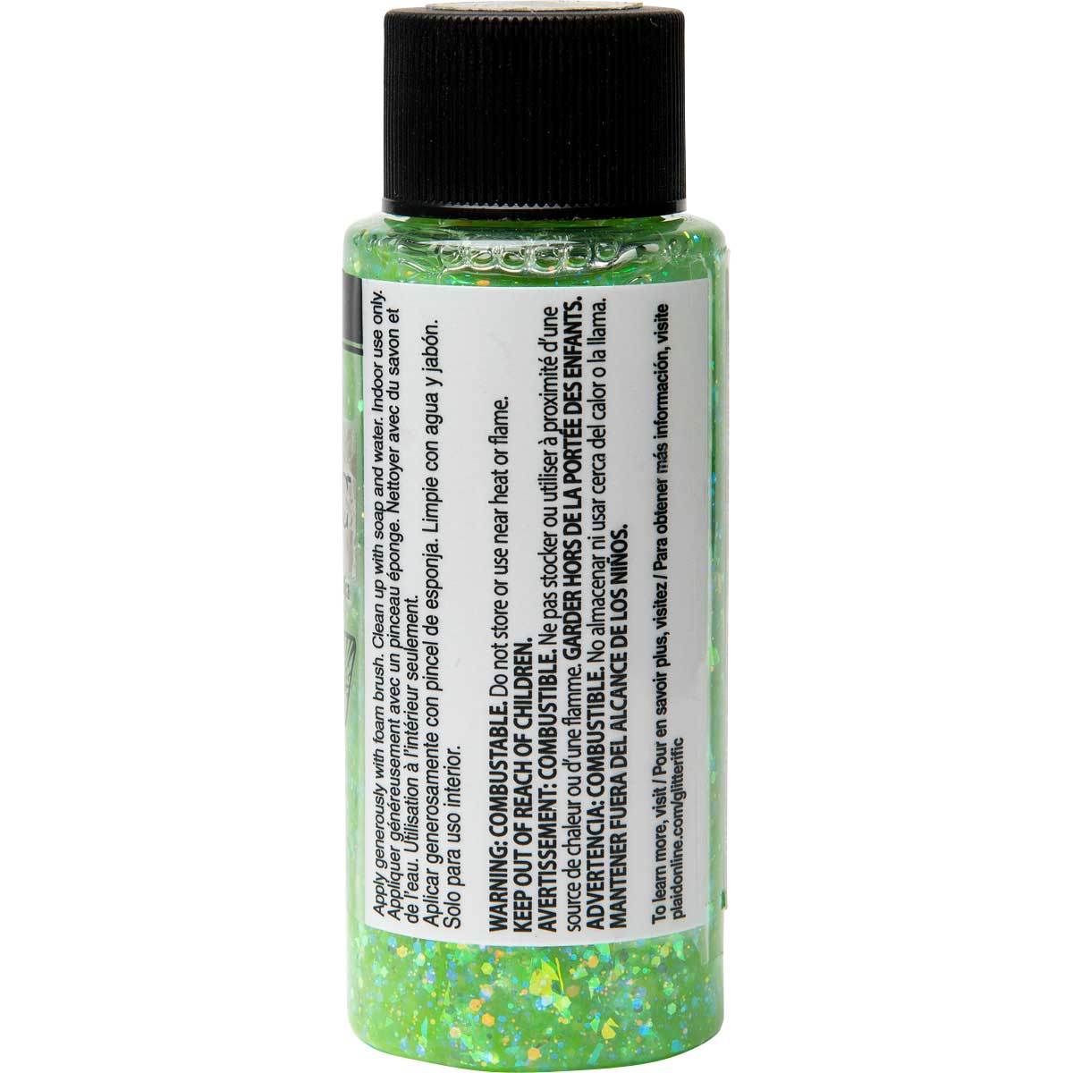 FolkArt ® Glitterific™ Acrylic Paint - Neon Lime, 2 oz. - 44389