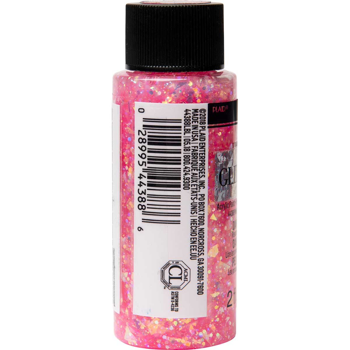 FolkArt ® Glitterific™ Acrylic Paint - Neon Pink, 2 oz. - 44388