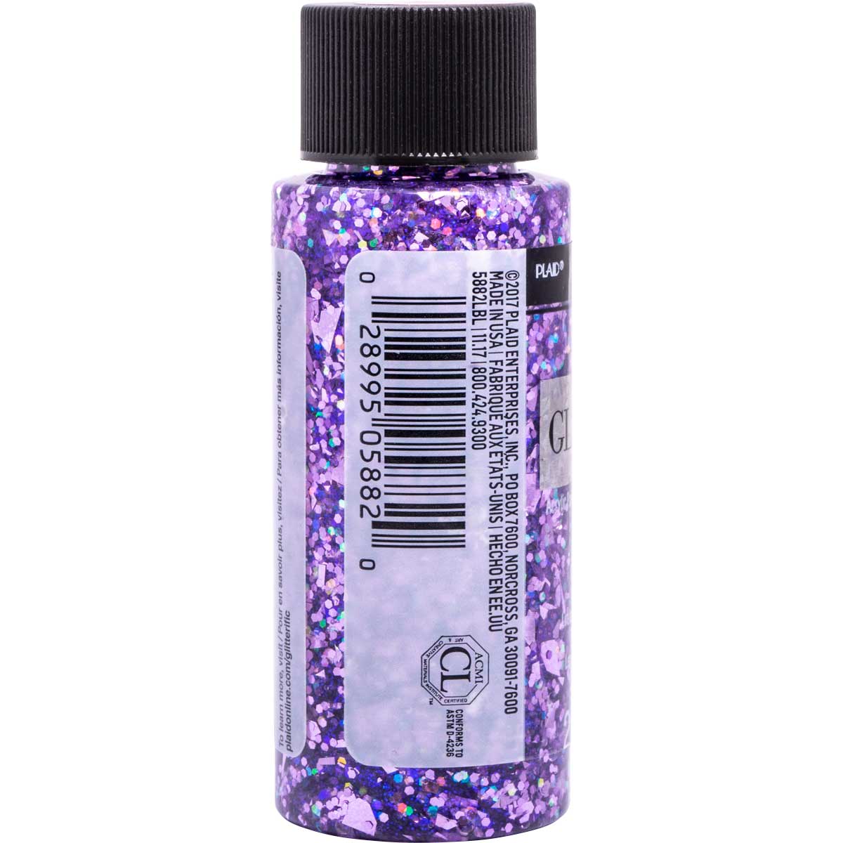 FolkArt ® Glitterific™ Acrylic Paint - Purple, 2 oz. - 5882