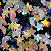 FolkArt ® Glitterific™ Icons Acrylic Paint - Stars and Moons, 2 oz. - 7167