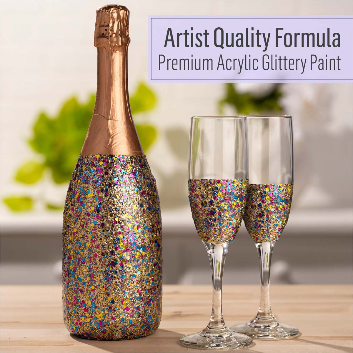 FolkArt ® Glitterific POP™ Acrylic Paint - Birthday Party, 2 oz. - 12001