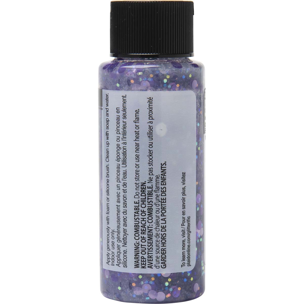 FolkArt ® Glitterific™ Polka Dot Acrylic Paint - Lavender, 2 oz. - 7192