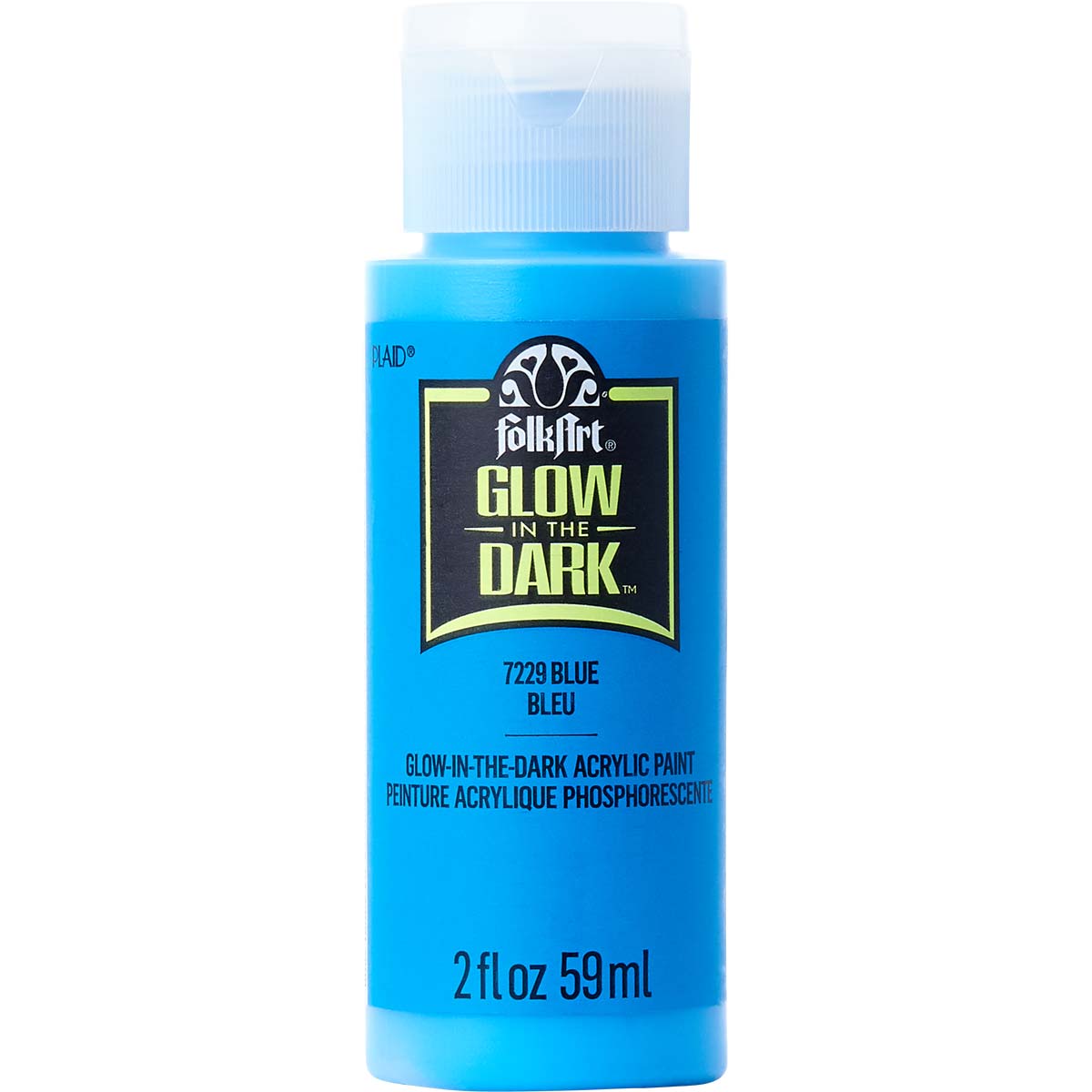 FolkArt ® Glow-in-the-Dark Acrylic Colors - Blue, 2 oz. - 7229