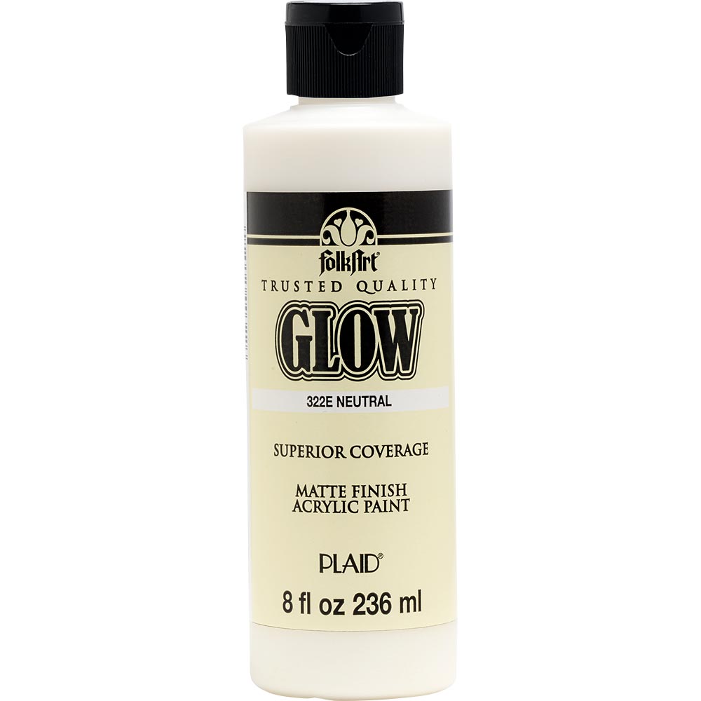FolkArt ® Glow-in-the-Dark Acrylic Colors - Neutral, 8 oz. - 322E