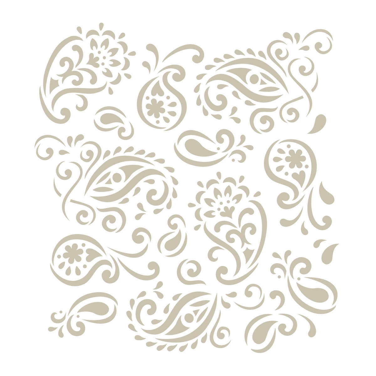 FolkArt ® Handmade Charlotte™ Stencils - Paisley Delight - 30948