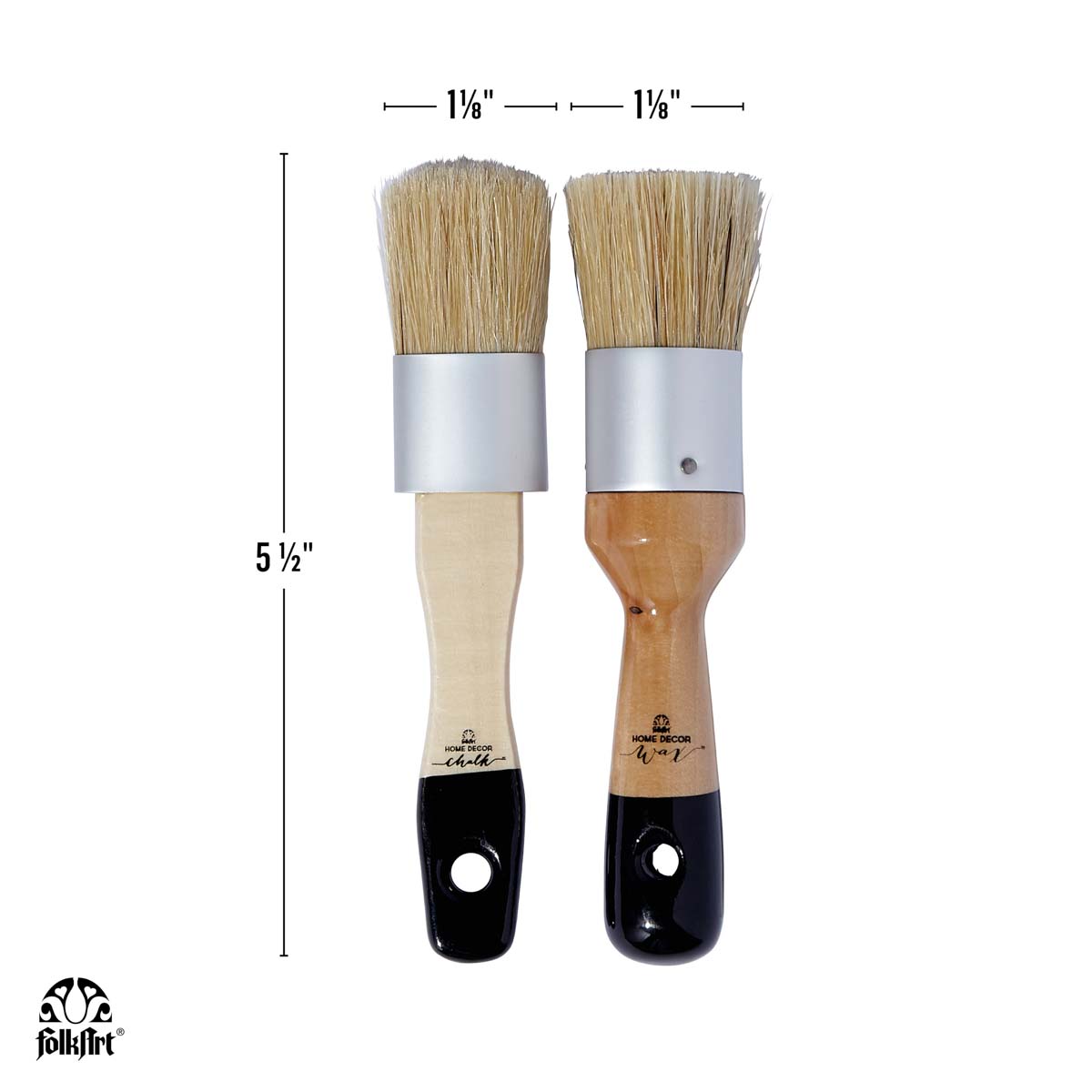 FolkArt ® Home Decor™ Brushes - Chalk & Wax Brush set - 34909