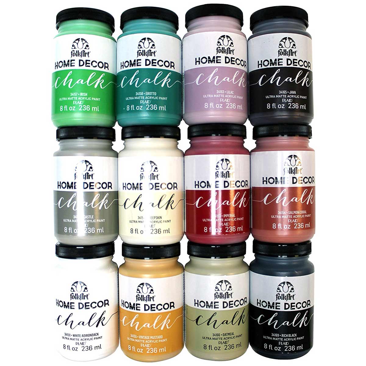 FolkArt ® Home Decor™ Chalk 12 Color Set - PROMO845