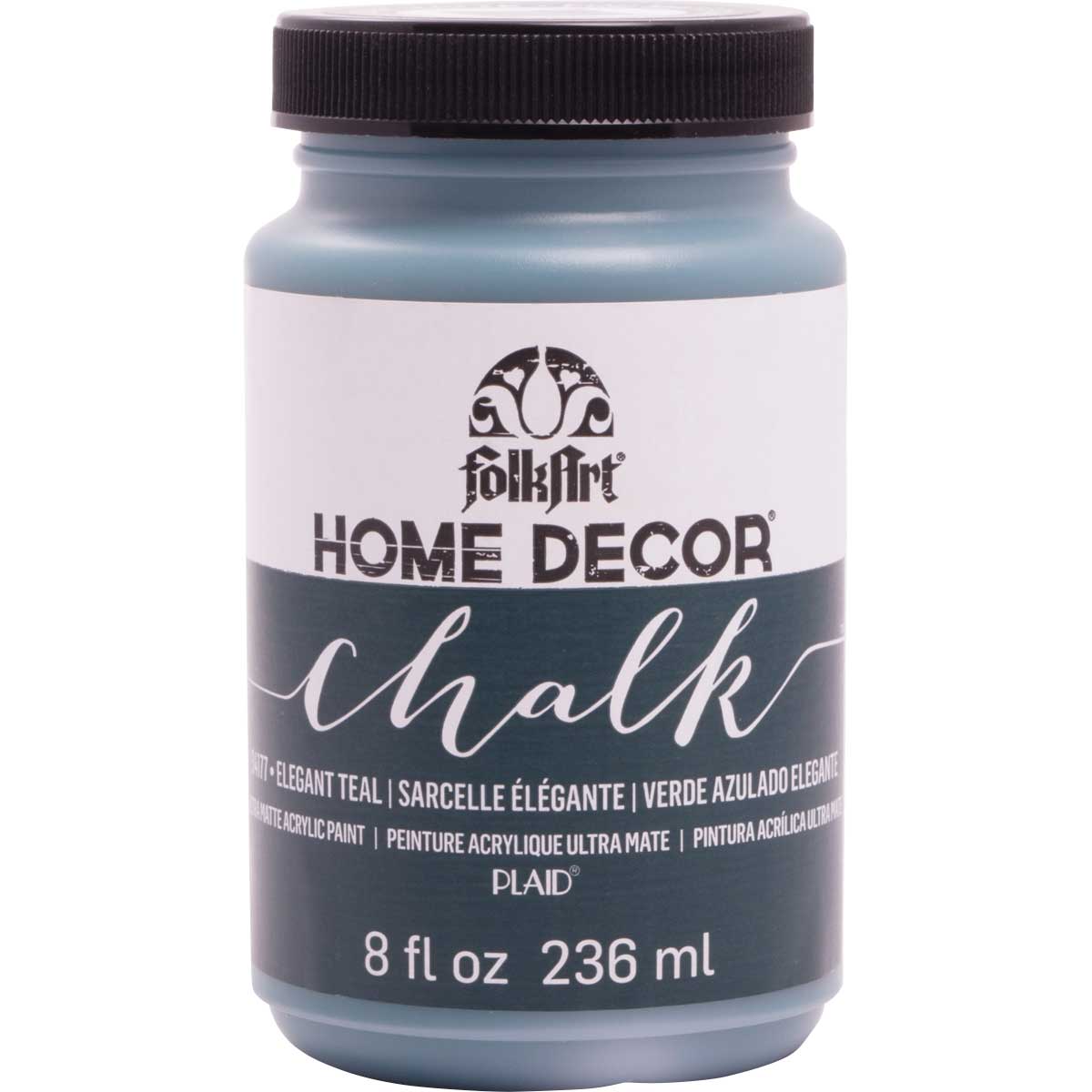 FolkArt Home Decor  Chalk - Elegant Teal, 8 oz. - 34177