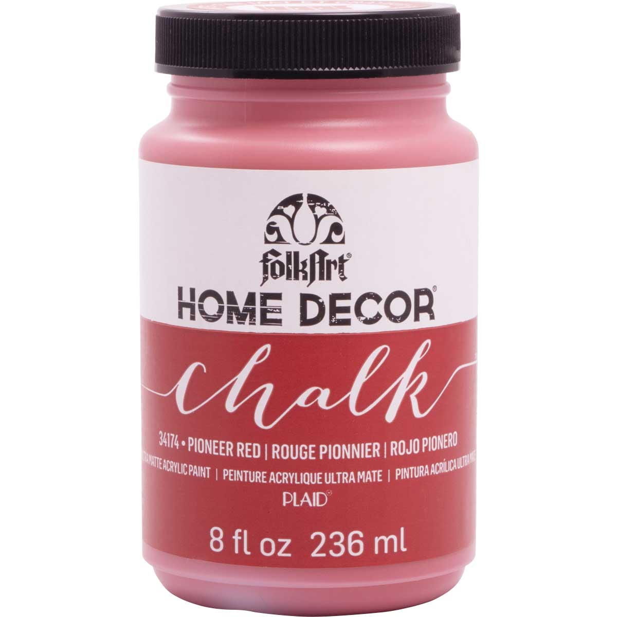 FolkArt Home Decor  Chalk - Pioneer Red, 8 oz. - 34174