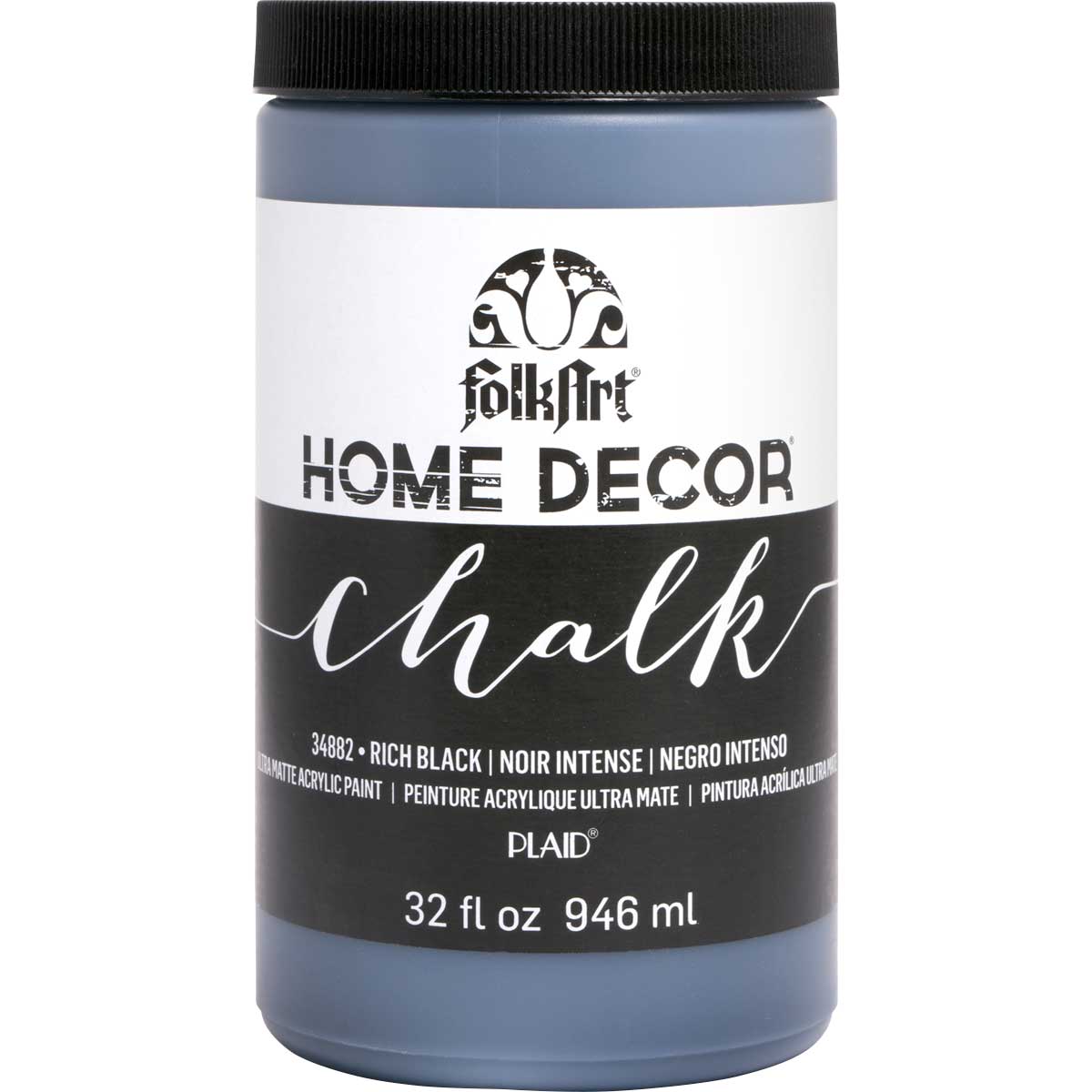 FolkArt ® Home Decor™ Chalk - Rich Black, 32 oz. - 34882