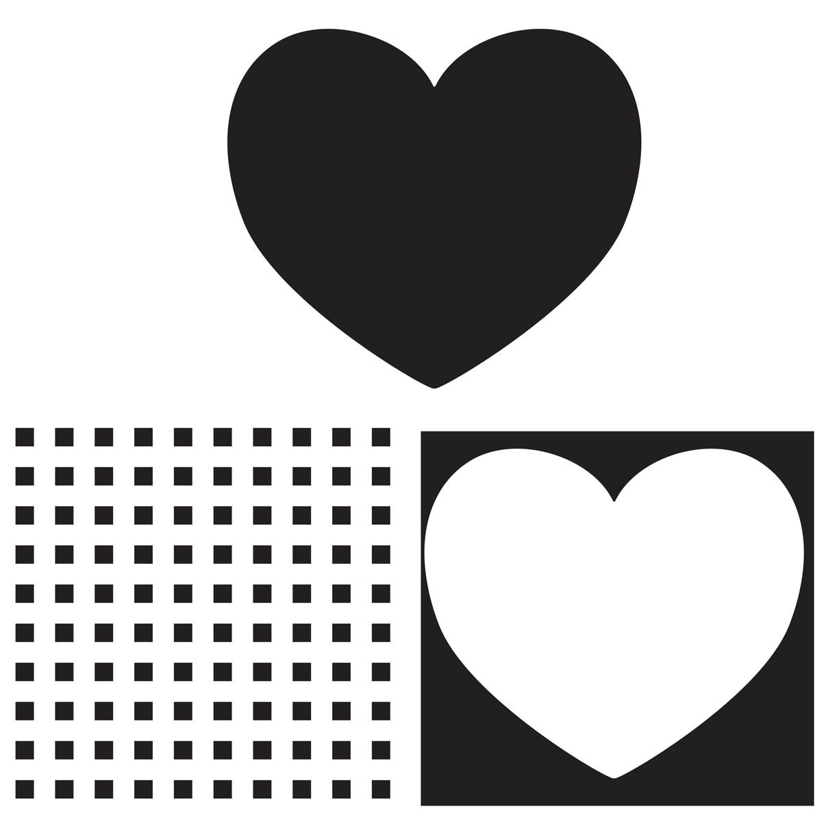 FolkArt ® Layering Stencils - Heart - 31089