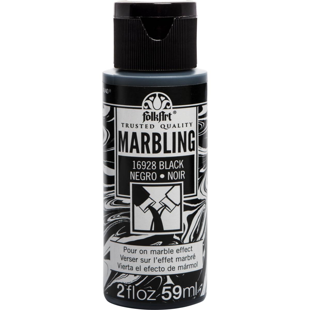 FolkArt ® Marbling Paint - Black, 2 oz. - 16928