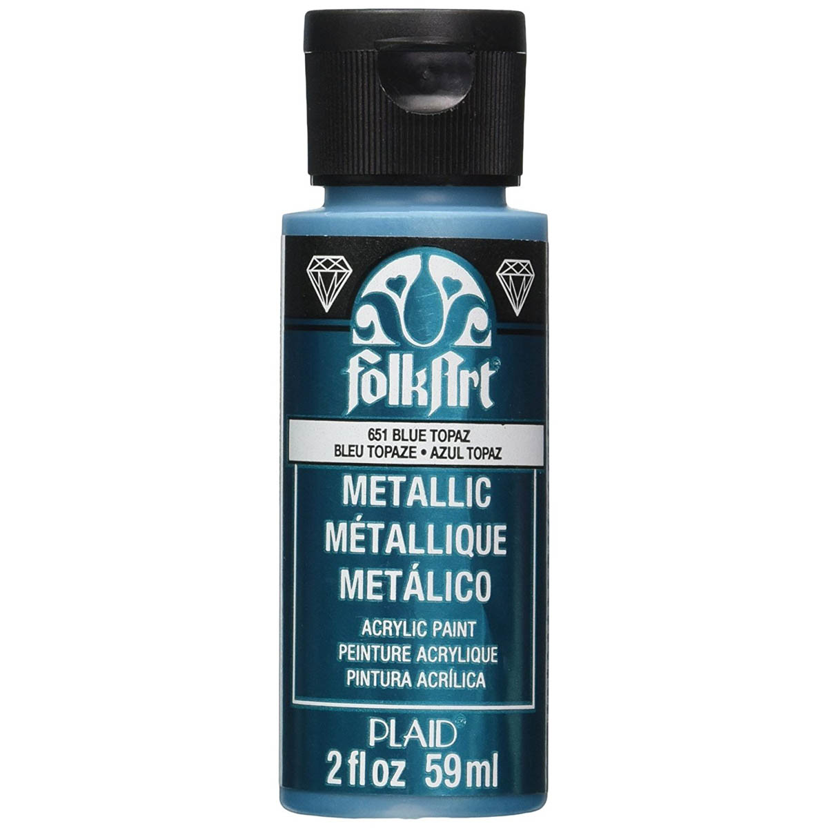 FolkArt ® Metallics - Blue Topaz, 2 oz. - 651