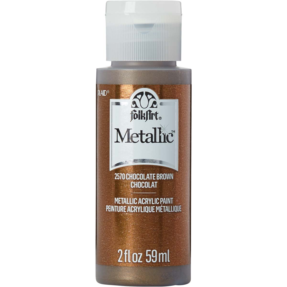 FolkArt ® Metallics - Chocolate Brown, 2 oz. - 2570