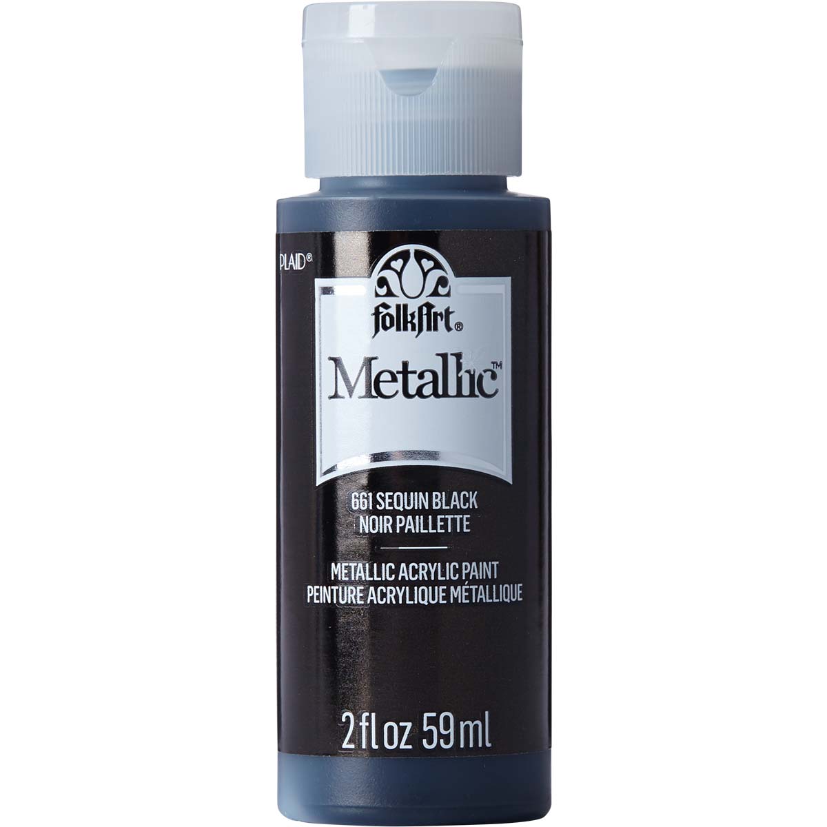 FolkArt ® Metallics - Sequin Black, 2 oz. - 661