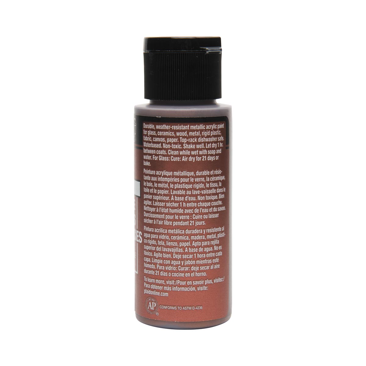 FolkArt ® Multi-Surface Metallic Acrylic Paints - Antique Copper, 2 oz. - 6306