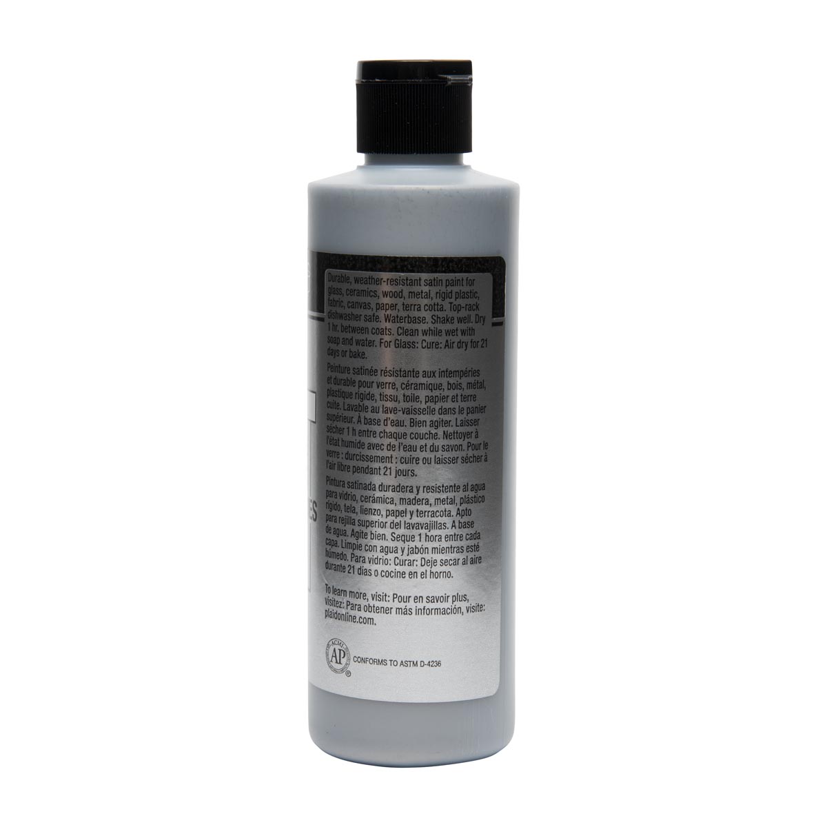 FolkArt ® Multi-Surface Metallic Acrylic Paints - Silver Sterling, 8 oz. - 4695