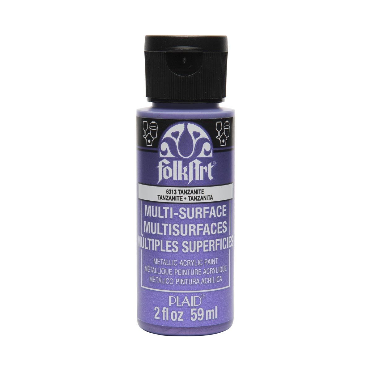 FolkArt ® Multi-Surface Metallic Acrylic Paints - Tanzanite, 2 oz. - 6313