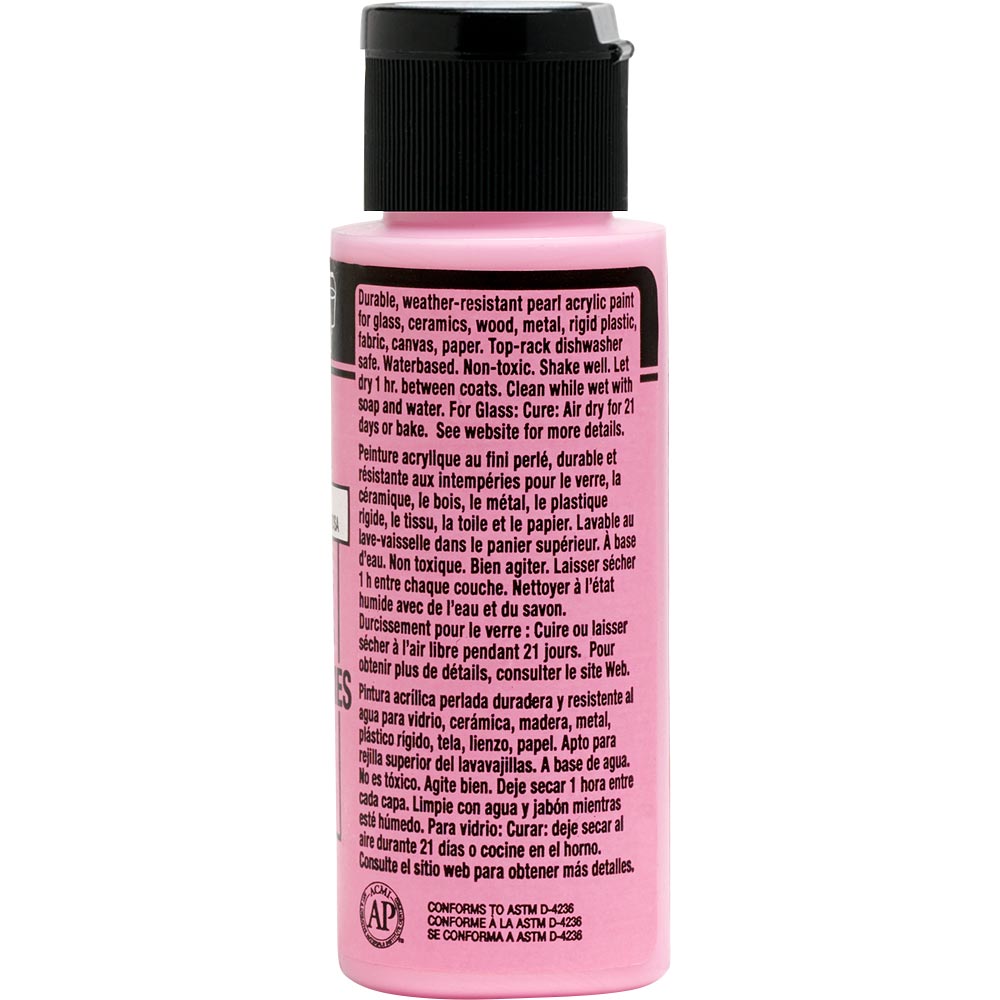 FolkArt ® Multi-Surface Pearl Acrylic Paints - Pink Rouge, 2 oz. - 2970