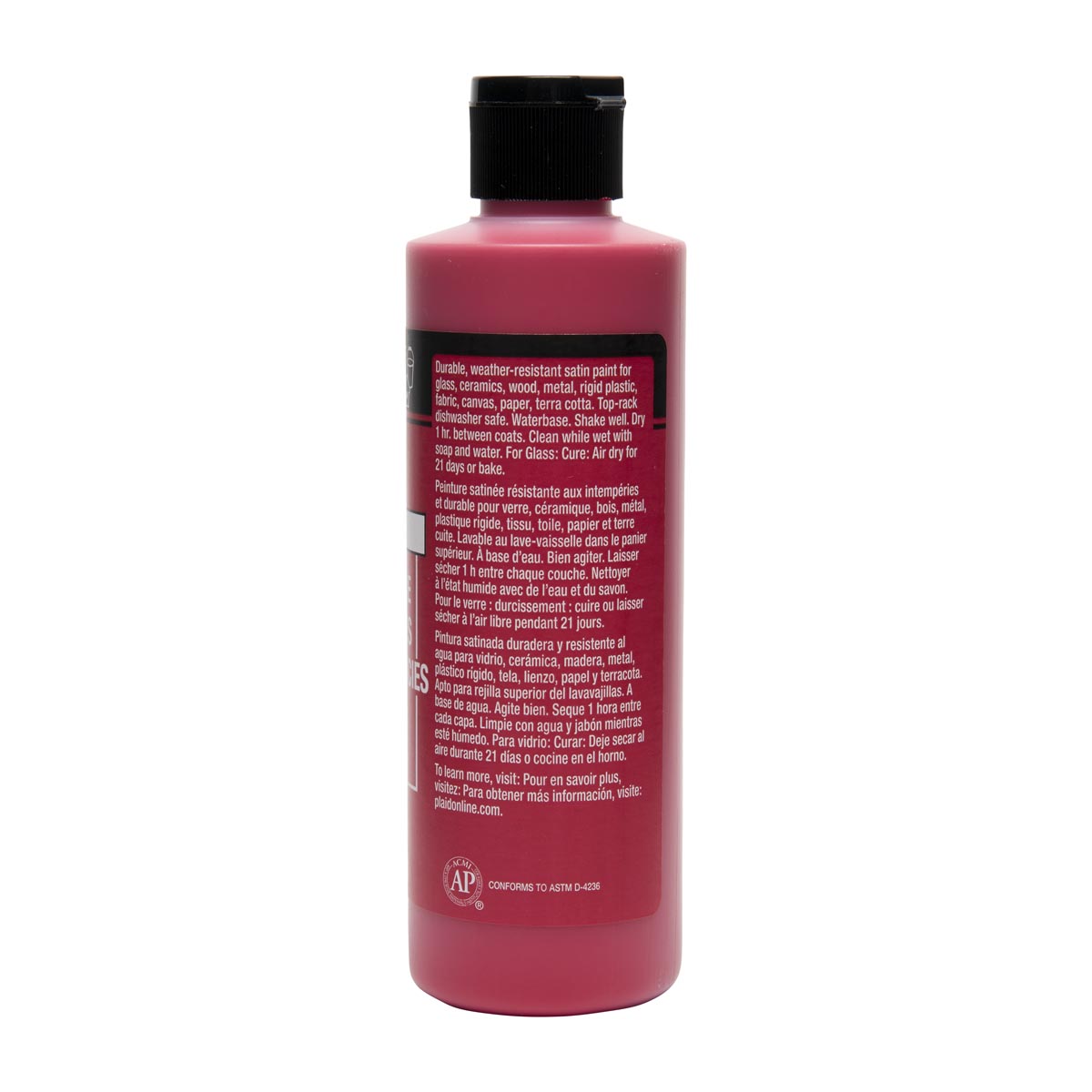 FolkArt ® Multi-Surface Satin Acrylic Paints - Apple Red, 8 oz. - 4647