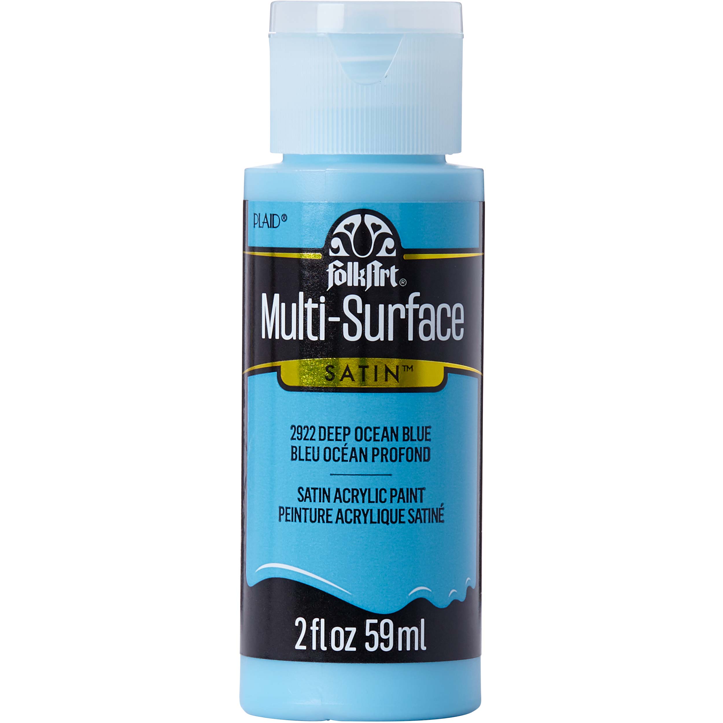 FolkArt ® Multi-Surface Satin Acrylic Paints - Deep Ocean Blue, 2 oz. - 2922