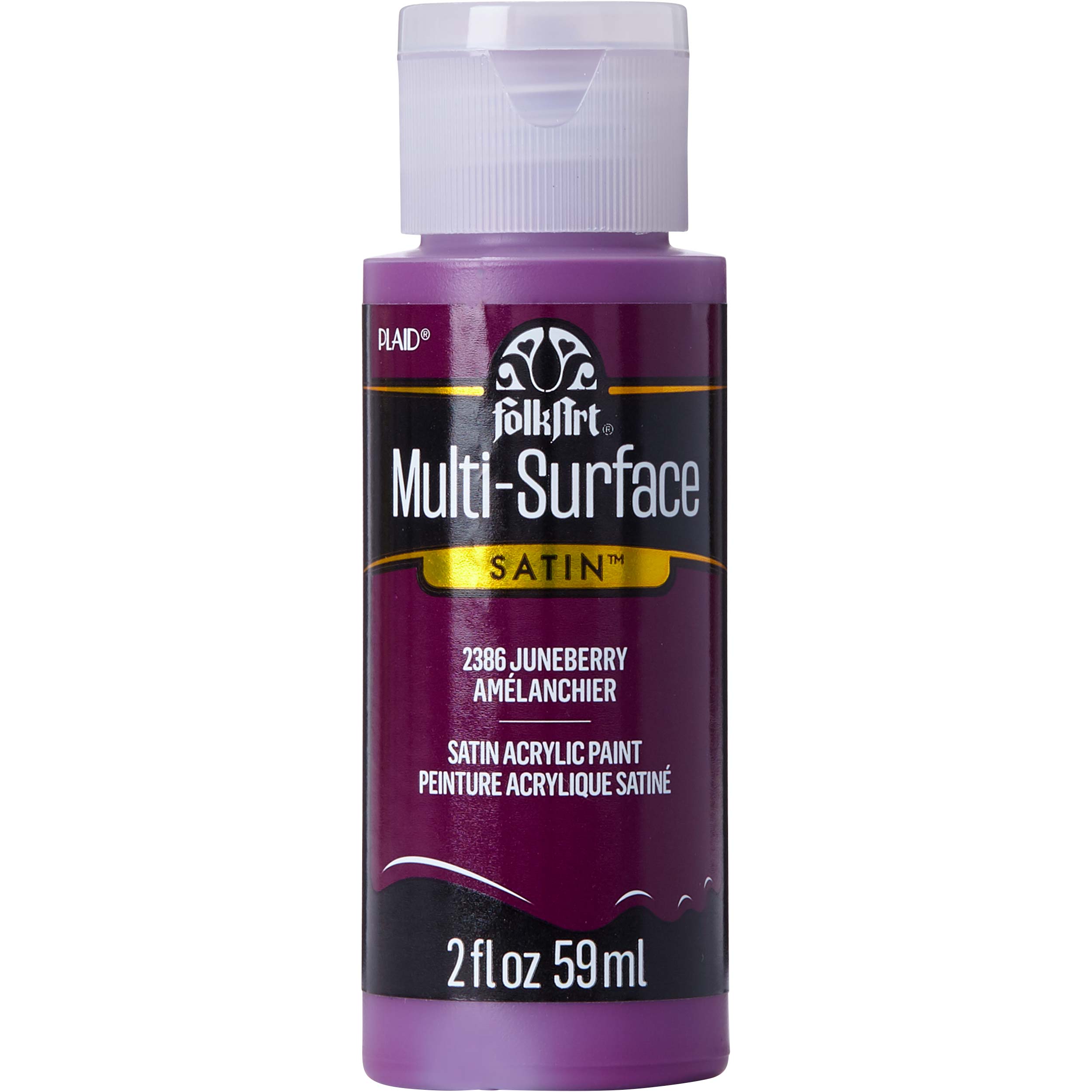 FolkArt ® Multi-Surface Satin Acrylic Paints - Juneberry, 2 oz. - 2386