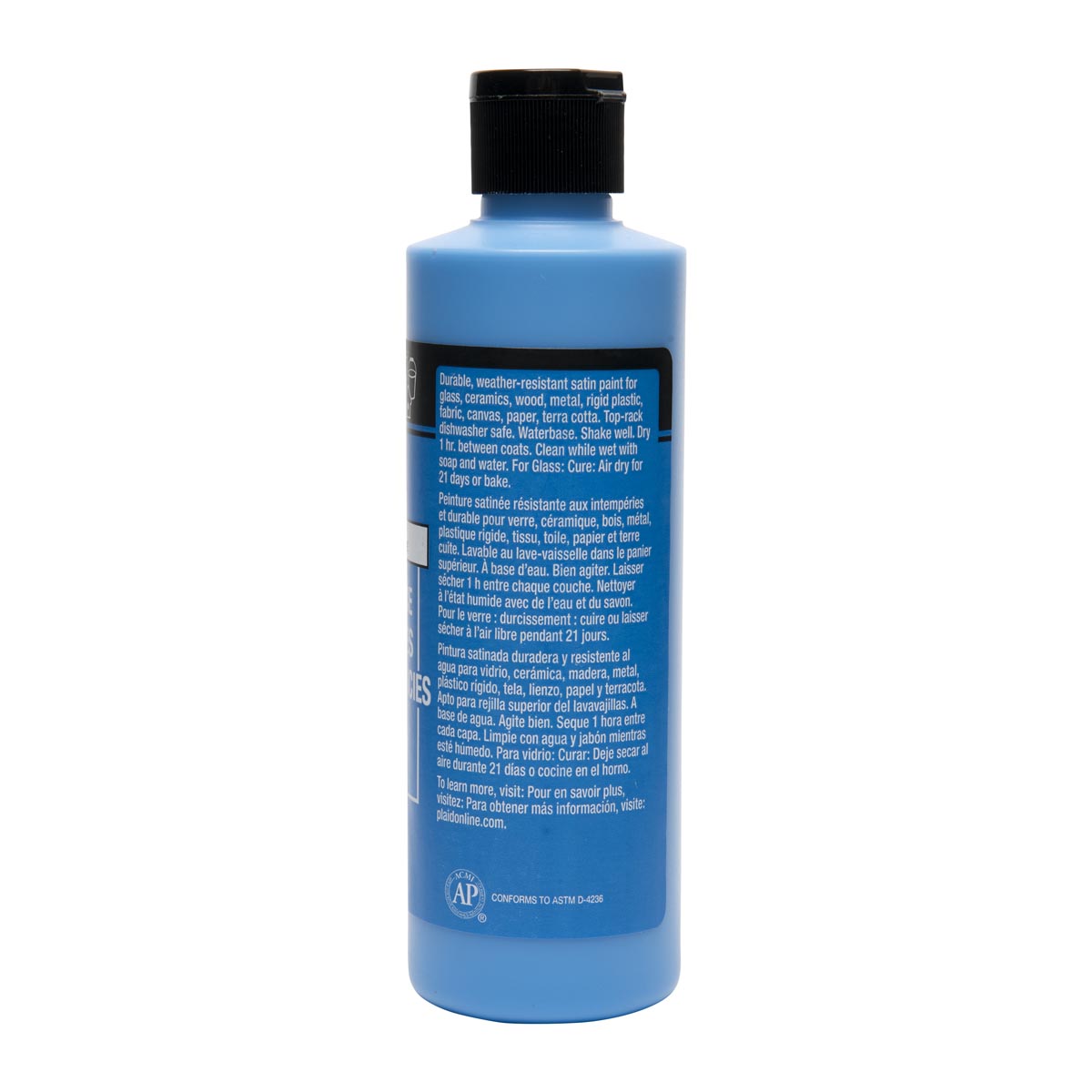 FolkArt ® Multi-Surface Satin Acrylic Paints - Look At Me Blue, 8 oz. - 4652