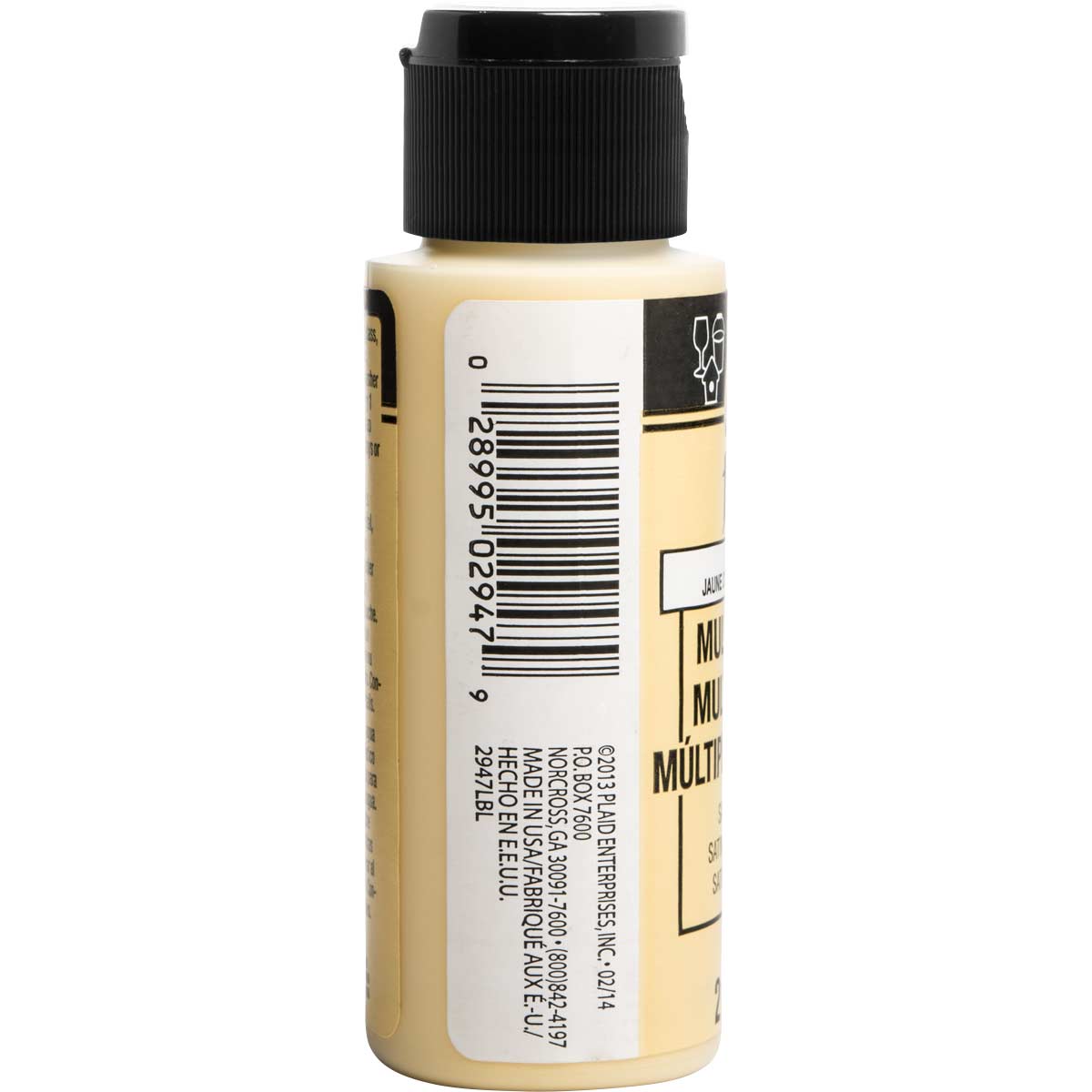 FolkArt ® Multi-Surface Satin Acrylic Paints - Pale Yellow, 2 oz. - 2946