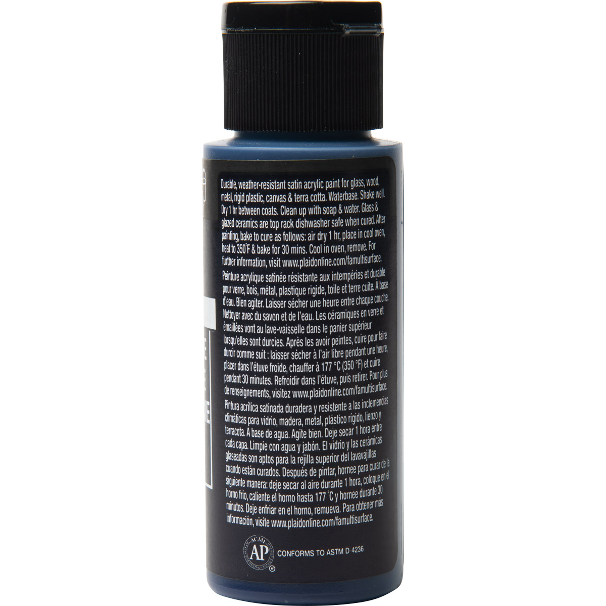 FolkArt ® Multi-Surface Satin Acrylic Paints - Prussian Blue, 2 oz. - 6360