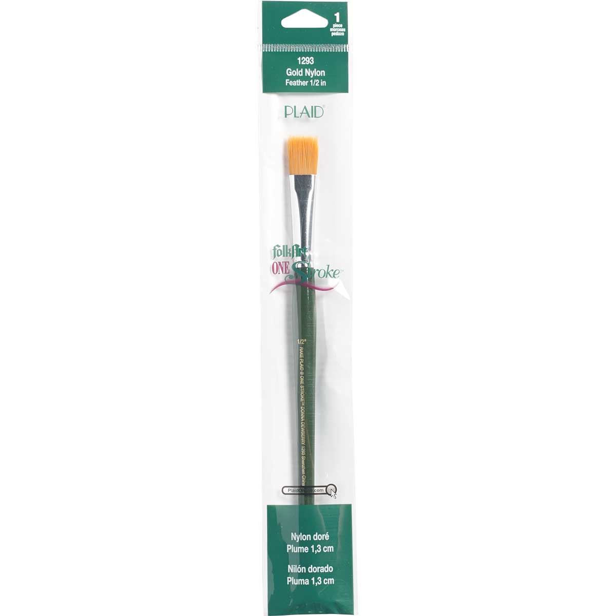 FolkArt ® One Stroke™ Brushes - Feather Brush, 1/2