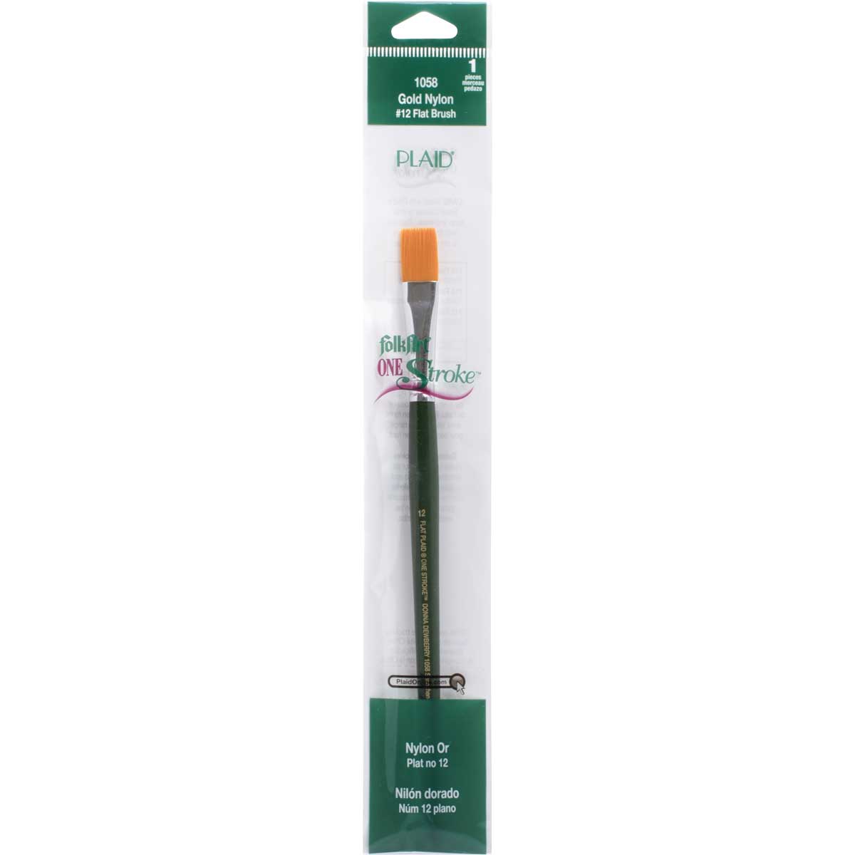 FolkArt ® One Stroke™ Brushes - Flat, #12 - 1058