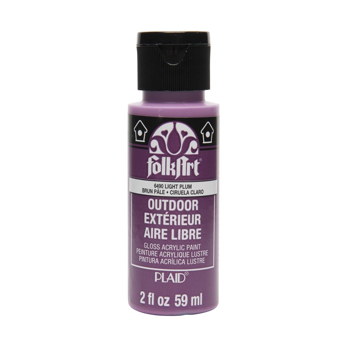 FolkArt ® Outdoor™ Acrylic Colors - Light Plum, 2 oz. - 6490